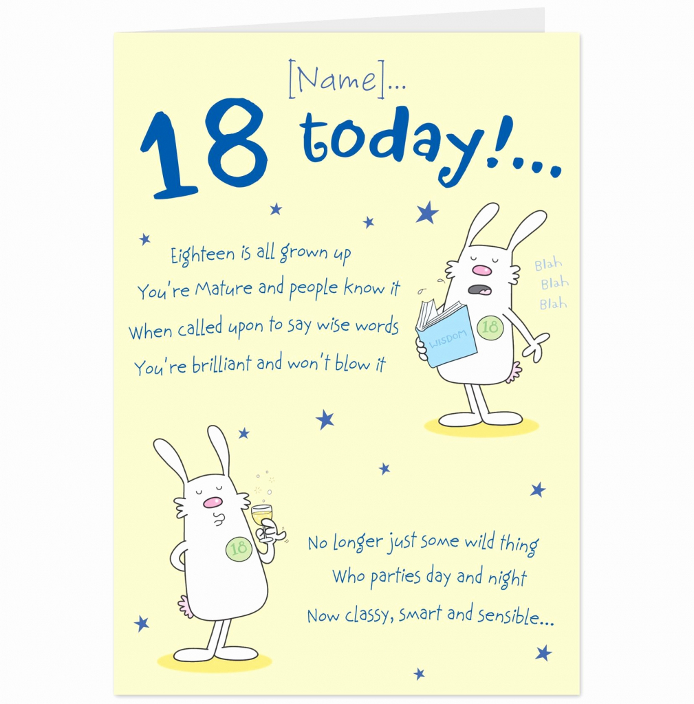 Free Printable 18th Birthday Cards Printable - Free Printable Templates