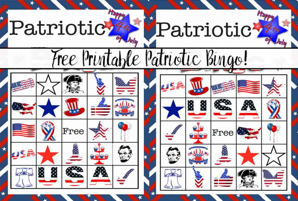 Free Printable 4Th Of July Patriotic Bingo | Happy 4Th Of July Cards Printable