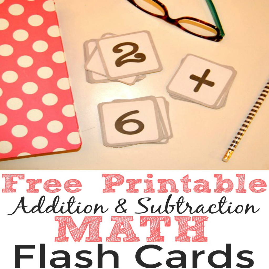 Free Printable Addition And Subtraction Math Flash Cards - Simple | Subtraction Flash Cards Printable
