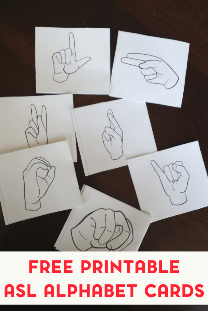 Free Printable American Sign Language Alphabet Flashcards | Sign Language Alphabet Printable Flash Cards