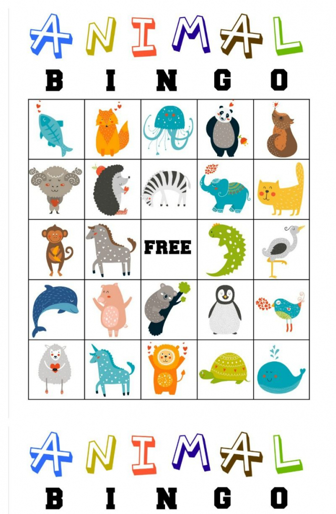 Free Printable Animal Bingo Cards For Toddlers And Preschoolers | Free Printable Animal Cards