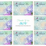 Free Printable Baby Shower Thank You Cards | Free Printable Mermaid Thank You Cards