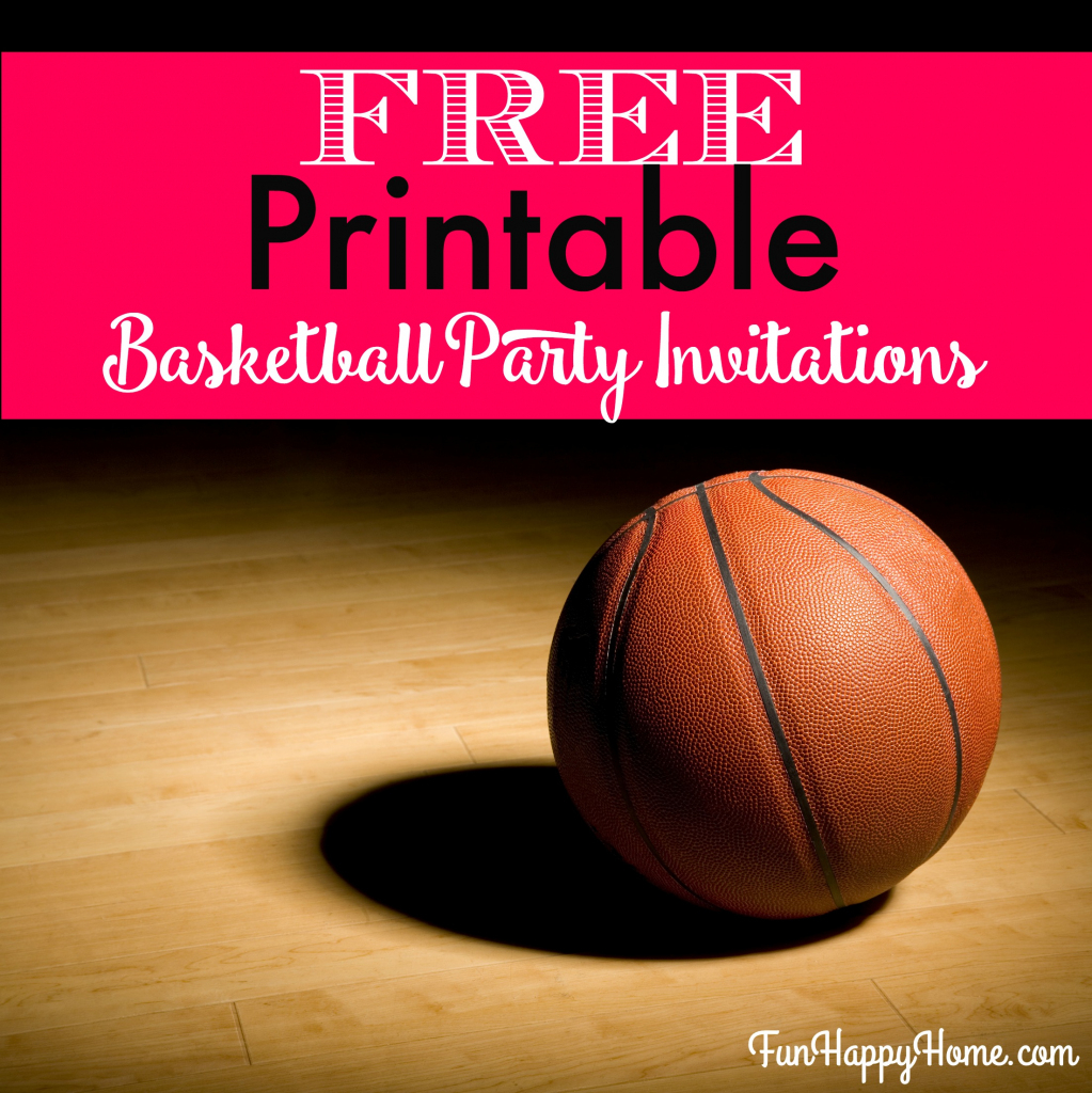 Free Printable Basketball Themed Party Invitations - Fun Happy Home | Free Printable Basketball Cards