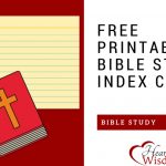Free Printable Bible Study Index Cards – Heart Of Wisdom | Free Printable Index Cards
