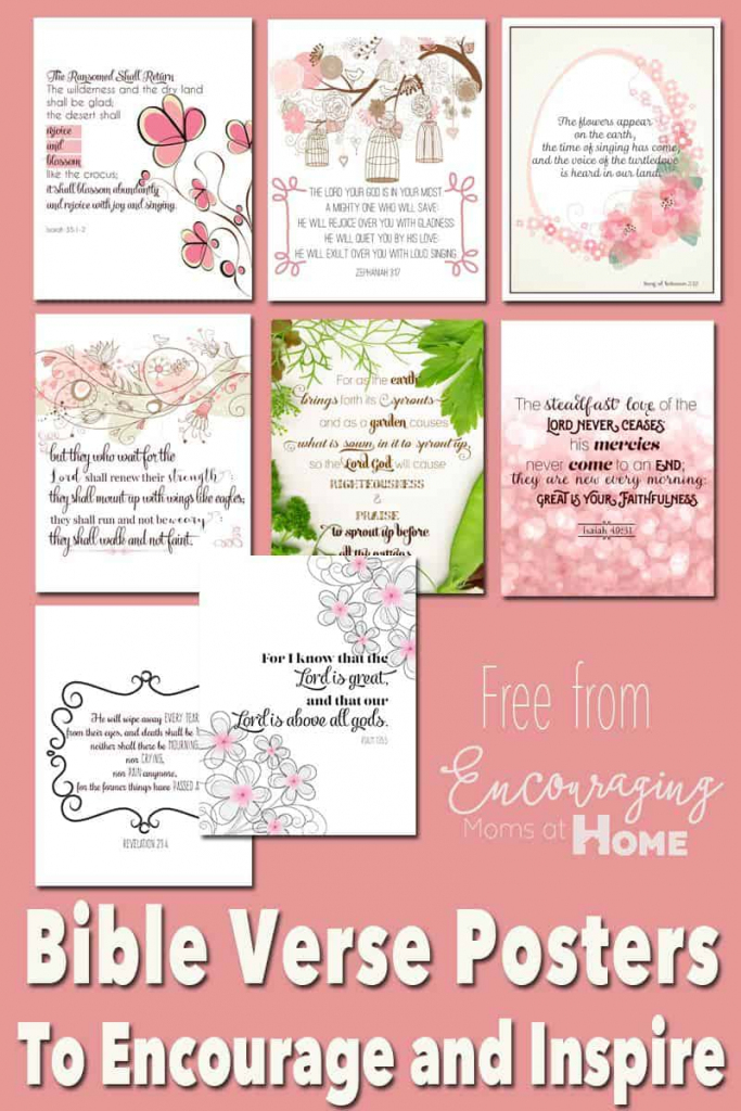 Free Printable Bible Verses To Encourage And Inspire Homeschool Moms | Printable Bible Verse Cards