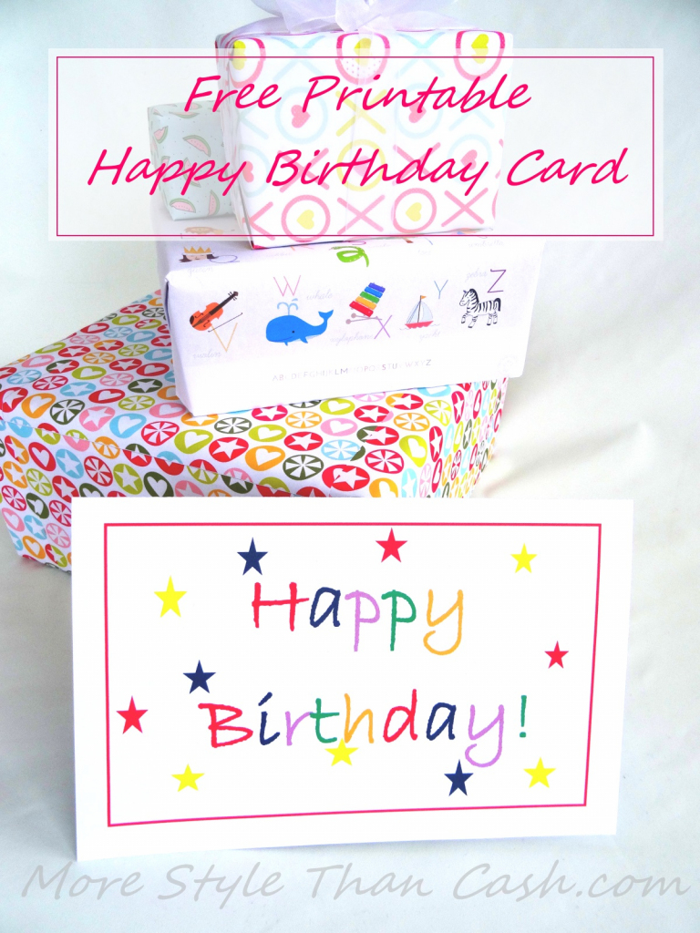 Free Printable Birthday Card | Free Printable Money Cards For Birthdays