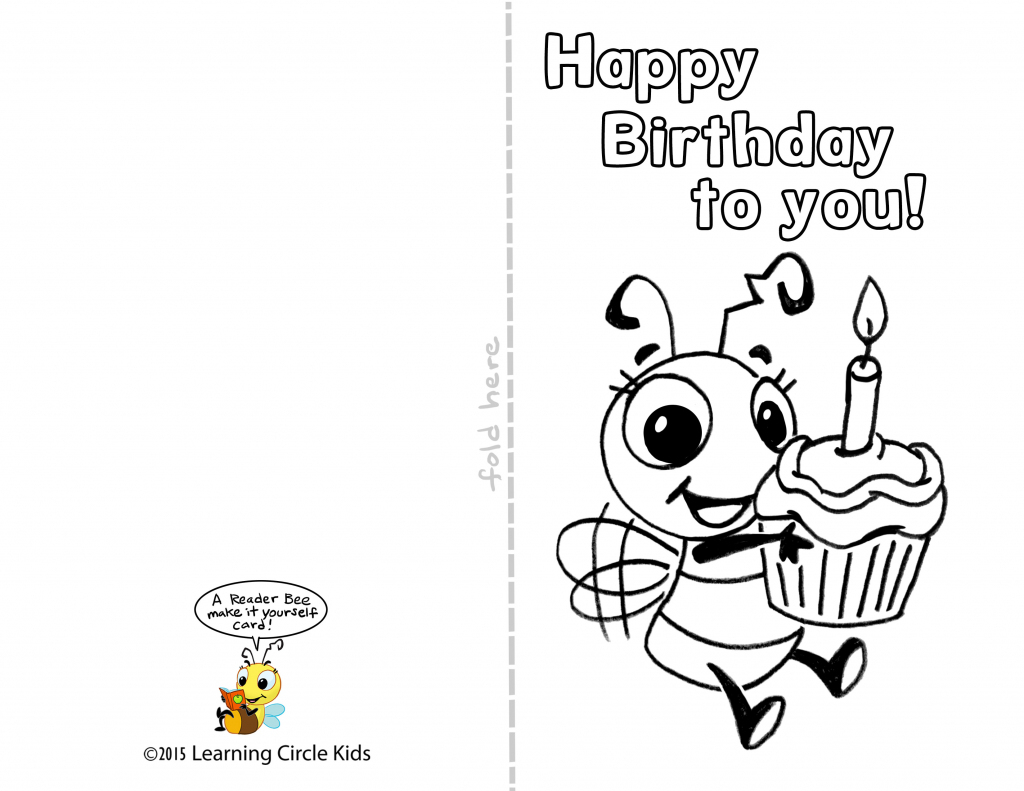 Free Printable Birthday Cards Black and White