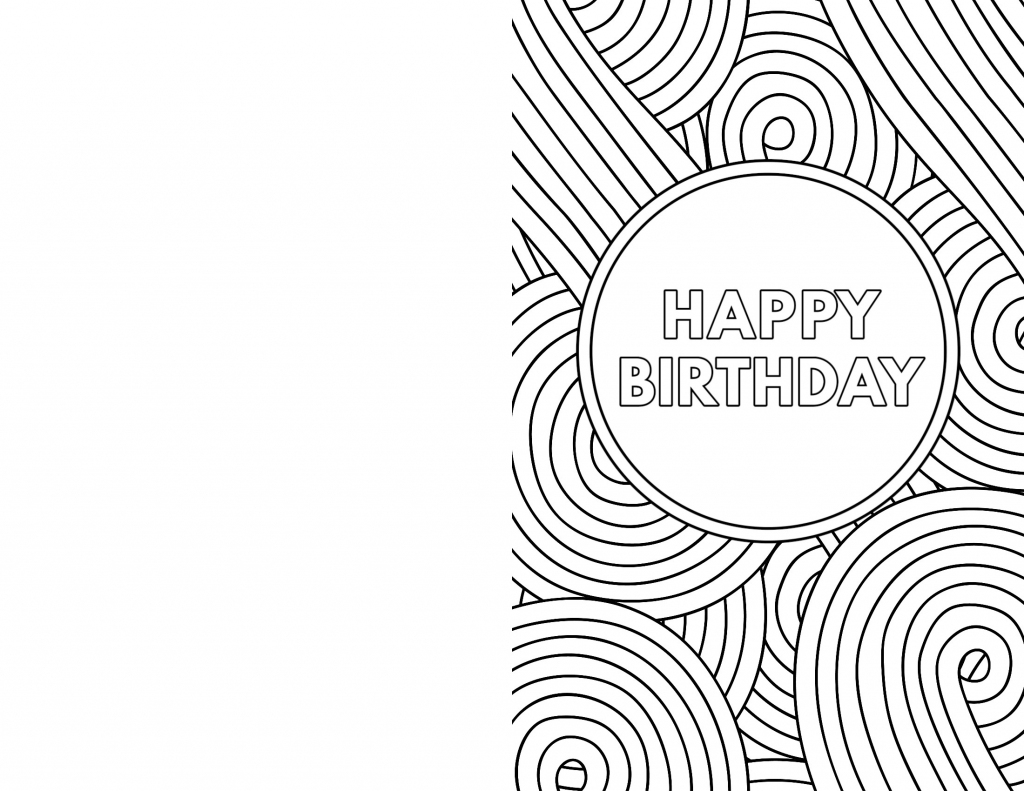 Happy 40th Birthday Card - Black Print on Kraft