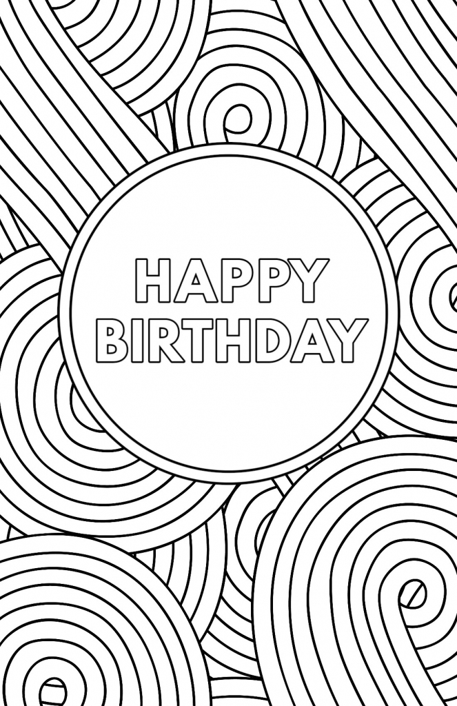 Free Printable Birthday Cards - Paper Trail Design | Free Printable Birthday Cards To Color