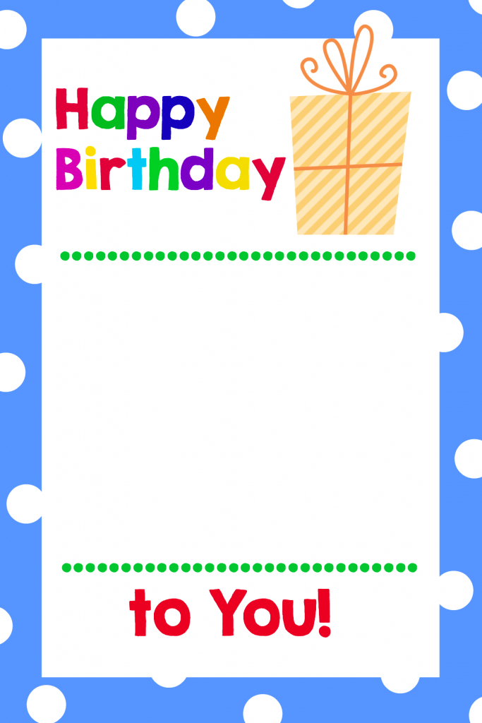 Free Printable Birthday Cards (That Hold Gift Cards) - Crazy Little | Printable Gift Card Holder Birthday