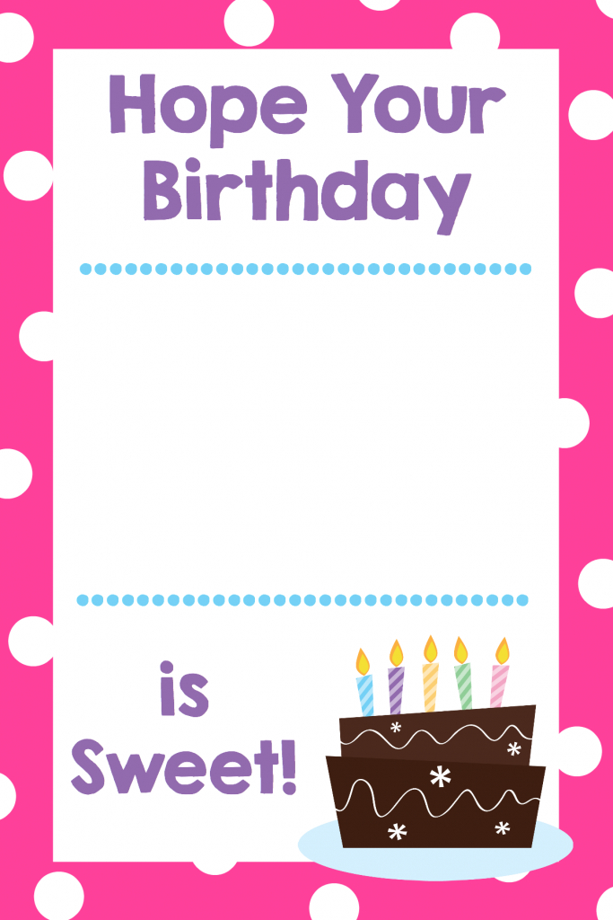 Free Printable Birthday Cards (That Hold Gift Cards) - Crazy Little | Printable Gift Card Holder Birthday
