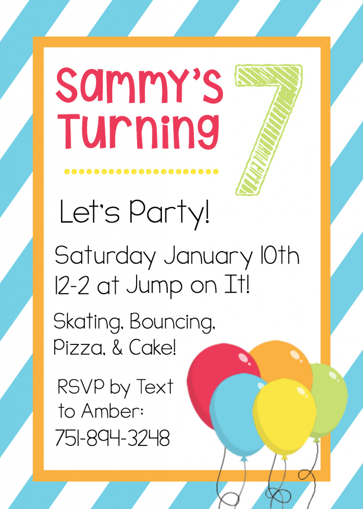 Free Printable Birthday Invitation Templates | Free Printable Birthday Invitation Cards Templates