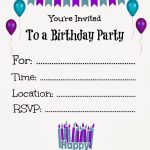 Free Printable Birthday Invitations For Kids #freeprintables | Printable Birthday Invitation Cards For Adults