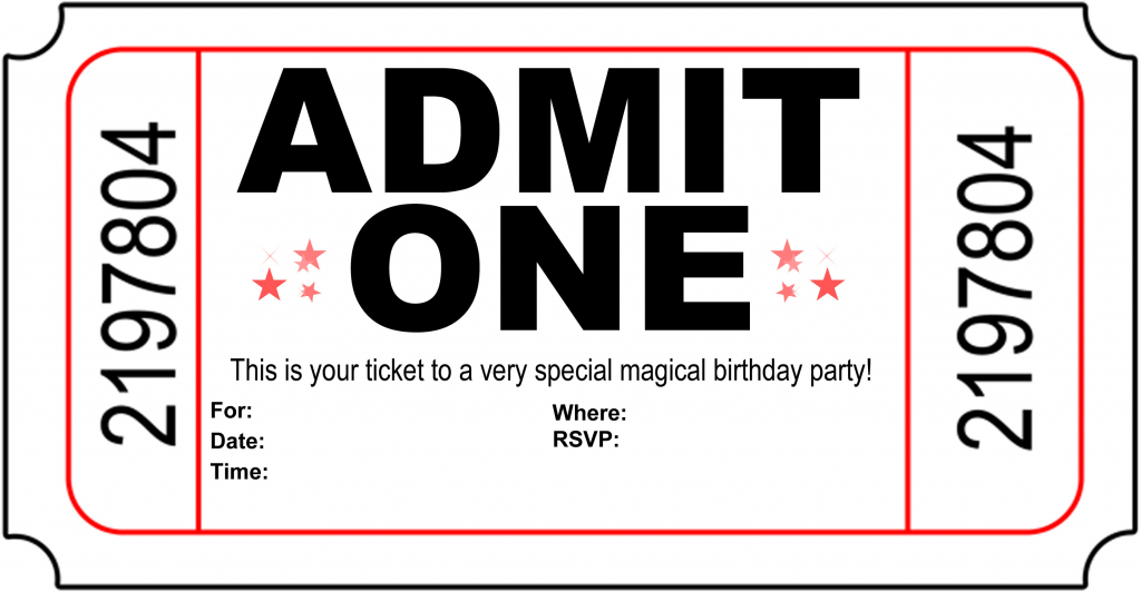 Free Printable Birthday Party Invitations - Kansas Magician | Free Printable Birthday Invitation Cards