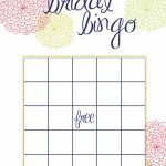 Free Printable Bridal Shower Bingo | Free Printables | Printable Blank Bridal Shower Bingo Cards