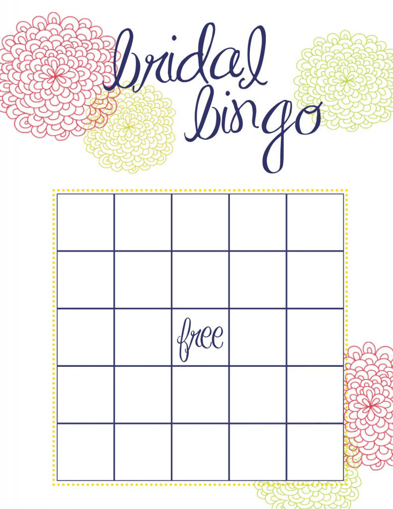 Free Printable Bridal Shower Bingo | Free Printables | Printable Blank Bridal Shower Bingo Cards