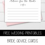 Free Printable Bride Advice Cardspixie & Paper | Bridal Shower | Free Printable Bridal Shower Advice Cards