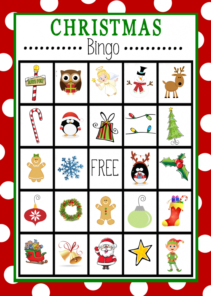 Free Printable Christmas Bingo Game | Christmas | Christmas Bingo | Free Printable Bingo Cards For Large Groups