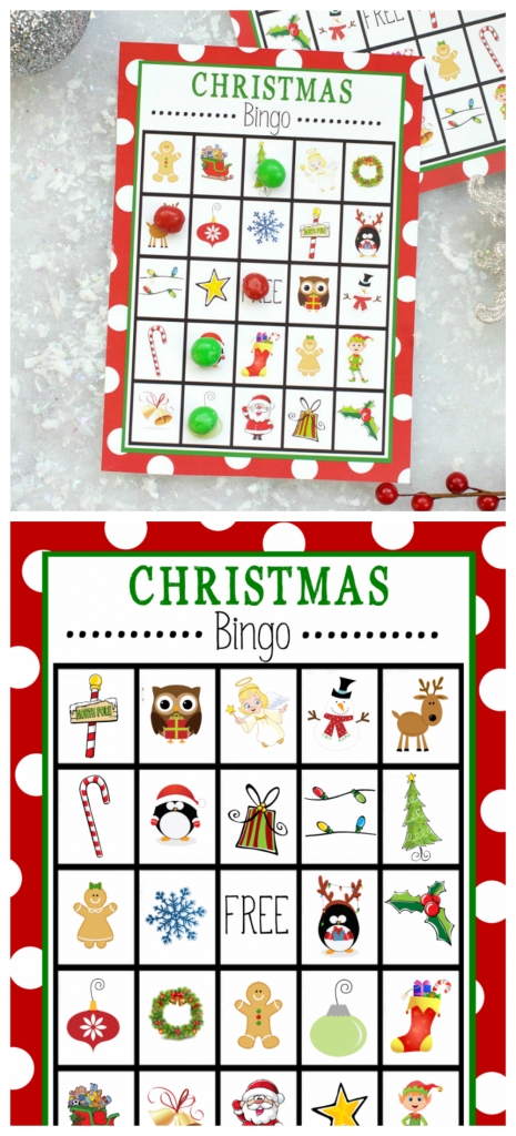 Free Printable Christmas Bingo Game – Fun-Squared | Kid Christmas Bingo Card Printables