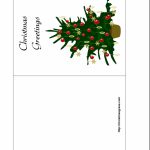 Free Printable Christmas Cards | Holiday Greeting Card With | Printable Christmas Greeting Cards