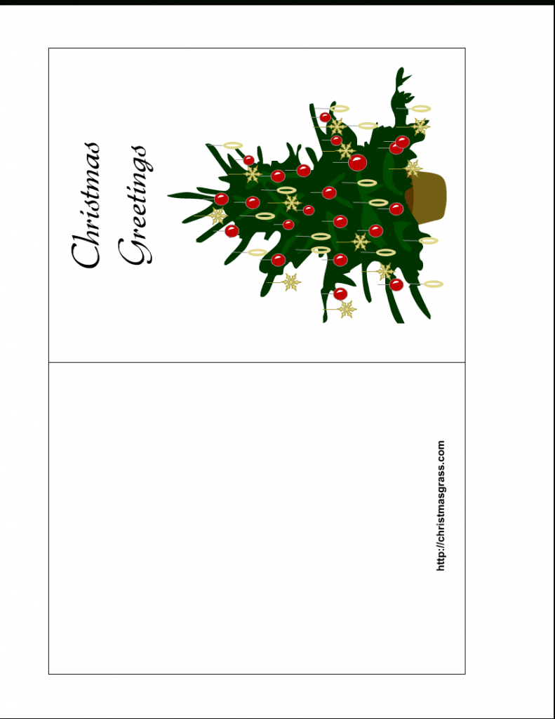 Free Printable Christmas Cards | Holiday Greeting Card With | Printable Christmas Greeting Cards