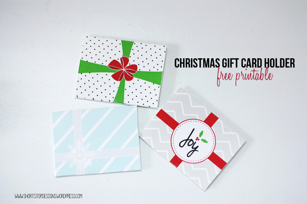 Free Printable Christmas Gift Card Holders | Free Printable Christmas Gift Cards