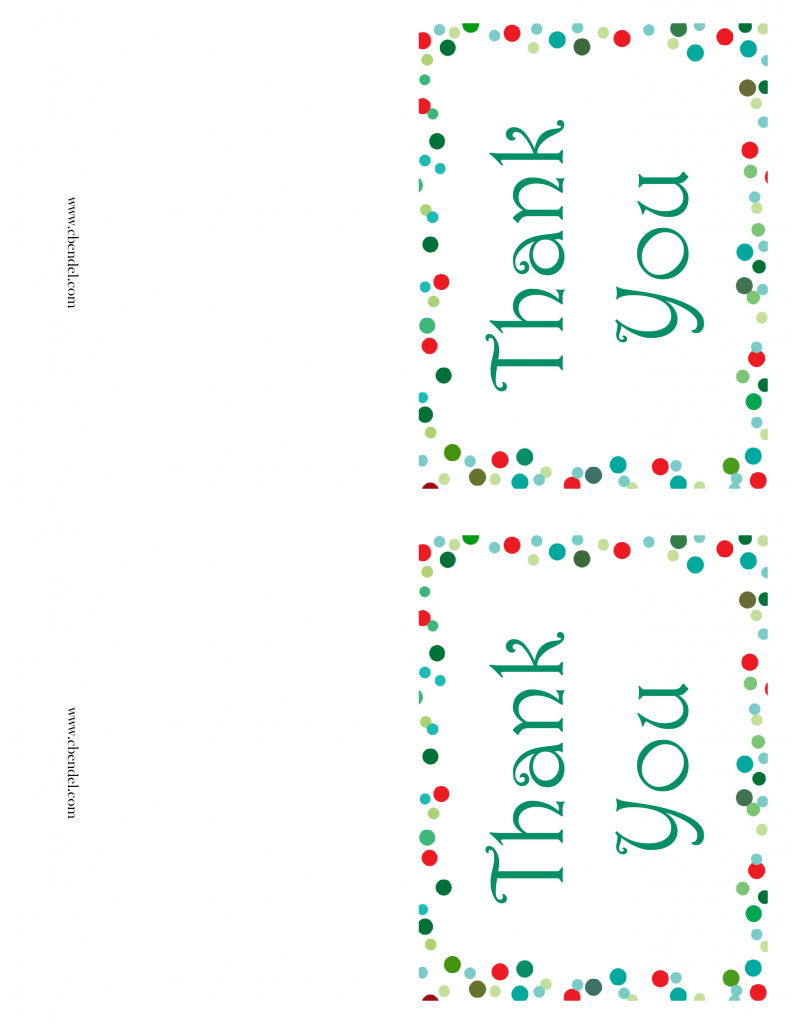 Free Printable Christmas Thank You Cards | Printable Christmas Thank You Cards