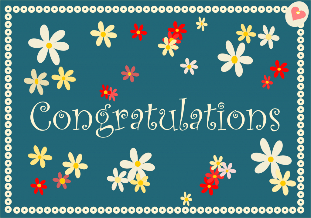 Free Printable Congratulations Cards In Retro Colors - Ausdruckbare | Free Printable Congratulations Cards