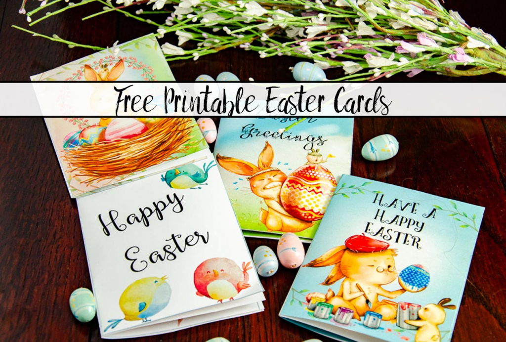 Free Printable Easter Cards: 4 Adorable Designs | Printable Easter Greeting Cards Free