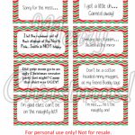 Free Printable   Elf On The Shelf Naughty Cards   Honeysuckle Footprints | Elf On The Shelf Printable Note Cards