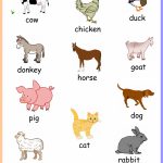 Free Printable Farm Animals Chart Keywords:toddler,preschool,kids | Free Printable Farm Animal Flash Cards