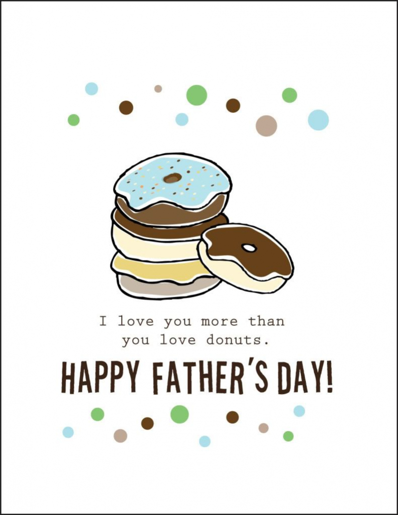 Free Printable Fathers Day Cards |  Cardstock Paper Will Print 2 | Free Happy Fathers Day Cards Printable