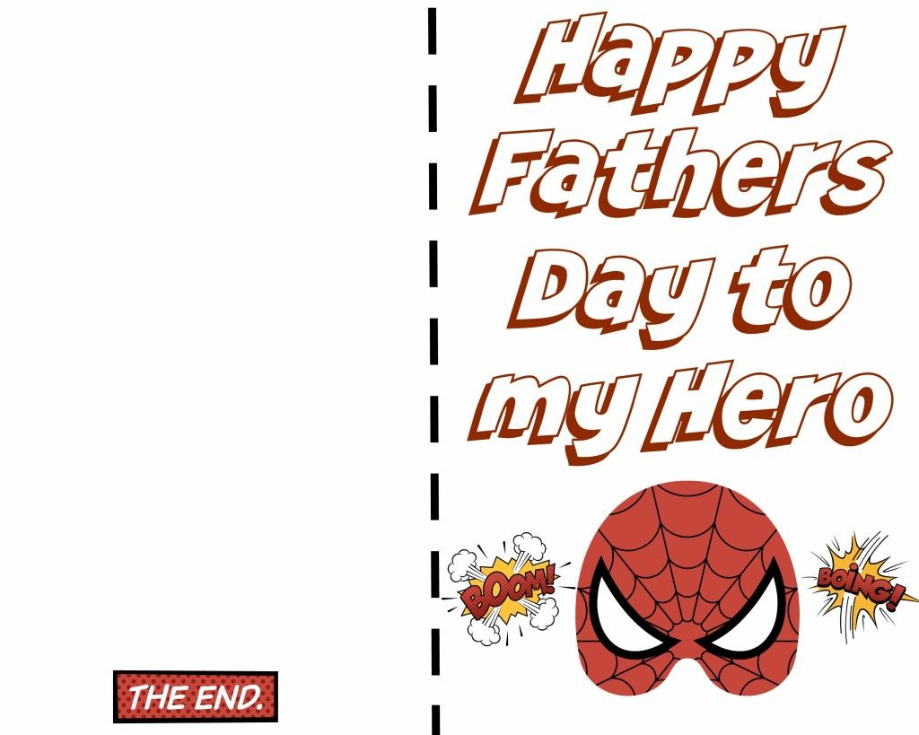 Free Printable Fathers Day Super Hero Cards. Just Print Out And Let | Super Dad Card Printable