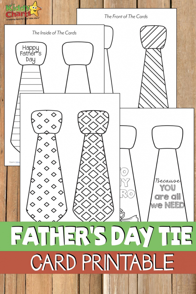 Free Printable Father&amp;#039;s Day Tie Card | Kbn Father&amp;#039;s Day For Kids | Father&amp;#039;s Day Tie Card Printable