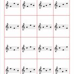 Free Printable Flash Cards   Each Card Contains Three Notes From A | Piano Music Notes Flash Cards Printable