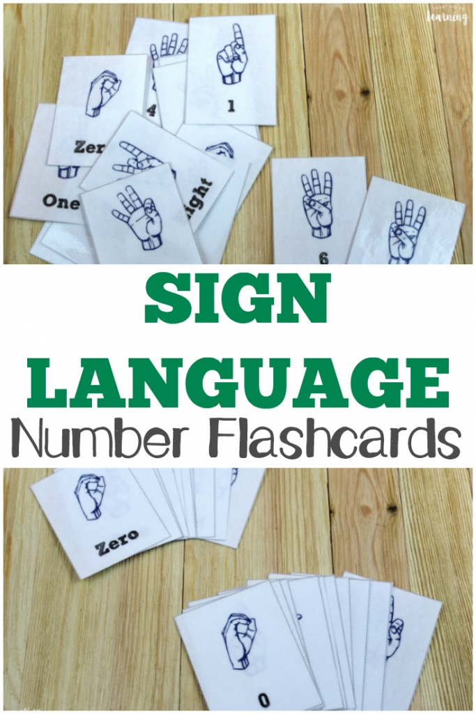 Free Printable Flashcards: Asl Number Flashcards | Sign Language Flash Cards Free Printable