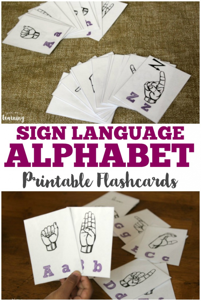 Free Printable Flashcards: Sign Language Alphabet Flashcards | Sign Language Alphabet Printable Flash Cards