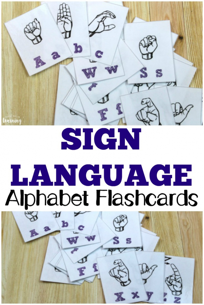 Free Printable Flashcards: Sign Language Alphabet Flashcards | Sign Language Alphabet Printable Flash Cards