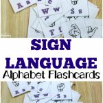 Free Printable Flashcards: Sign Language Alphabet Flashcards | Sign Language Flash Cards Printables
