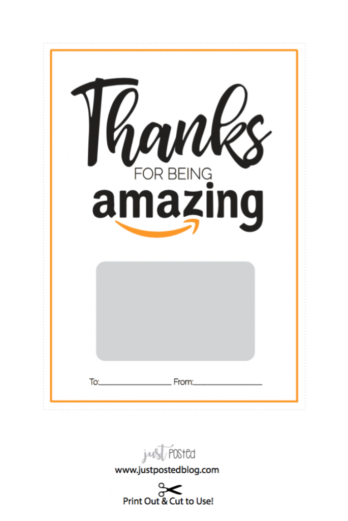 Free Printable For An Amazon Gift Card – Just Posted | Gift Guides | Amazon Printable Gift Card