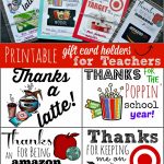 Free Printable Gift Card Holders For Teacher Gifts | Printables | Teacher Appreciation Gift Card Holder Printable