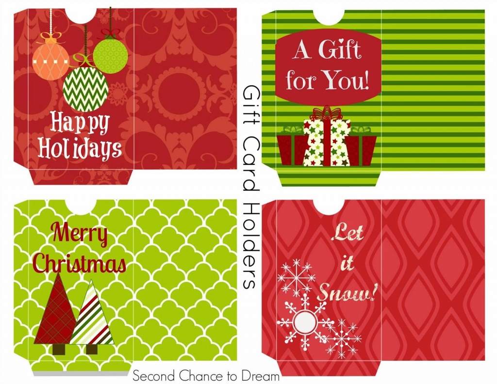 Free Printable Gift Tags &amp;amp; Gift Card Holders | Freebies | Free | Printable Gift Card Holder