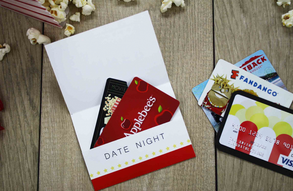 Free Printable} Give Date Night For A Wedding Gift | Gcg | Online Gas Gift Cards Printable