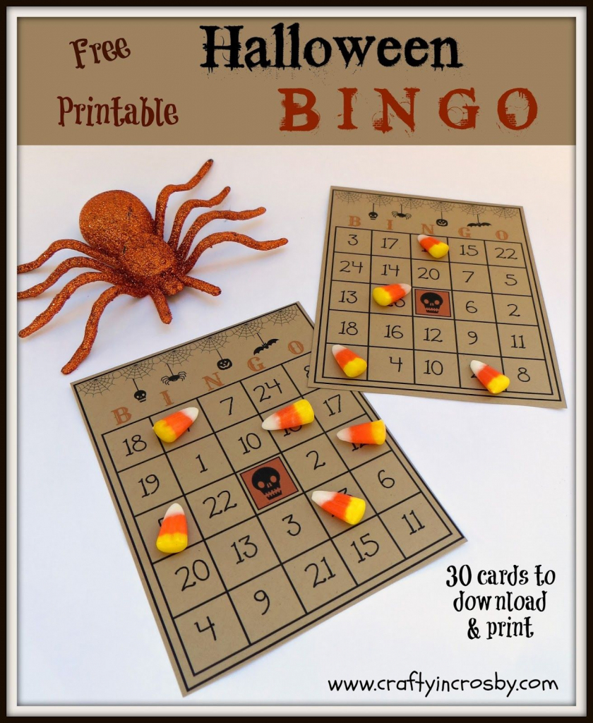 Free Printable Halloween Bingo Game With 30 Cards, Call Sheet And | Free Printable Bingo Cards And Call Sheet