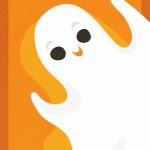 Free Printable Halloween Ghost Greeting Card | Halloweenie | Free Printable Halloween Cards