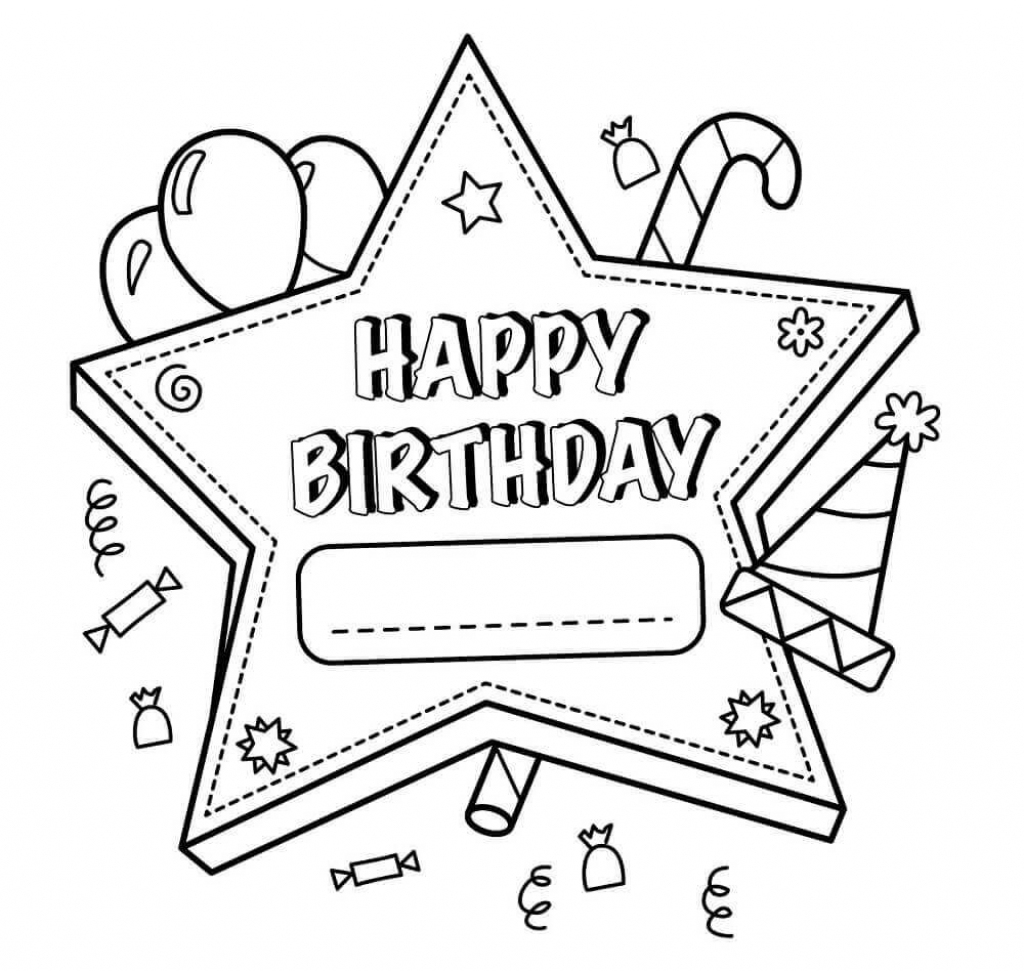 Free Printable Happy Birthday Coloring Pages For Teachers | Birthday | Printable Coloring Anniversary Cards