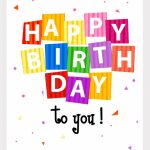 Free Printable Happy Birthday Confetti Greeting Card | Words | Free Printable Greeting Card Sentiments