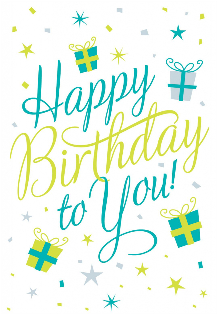 Free Printable Happy Birthday To You Greeting Card #birthday | Free Printable Christian Birthday Greeting Cards