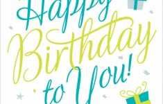 Free Printable Happy Birthday To You Greeting Card #birthday | Happy Birthday Card Printable