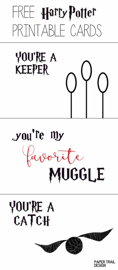 Free Printable: Harry Potter Cards | Valentine&amp;#039;s Day *freebies 4 Mom | Harry Potter Birthday Card Printable